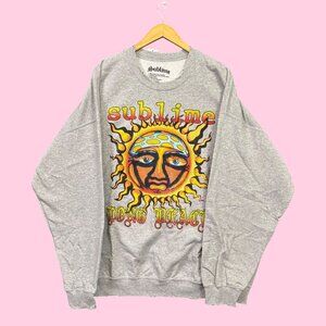 Sublime 40oz to Freedom Rock Band Oversized Crewneck Sweater S/M